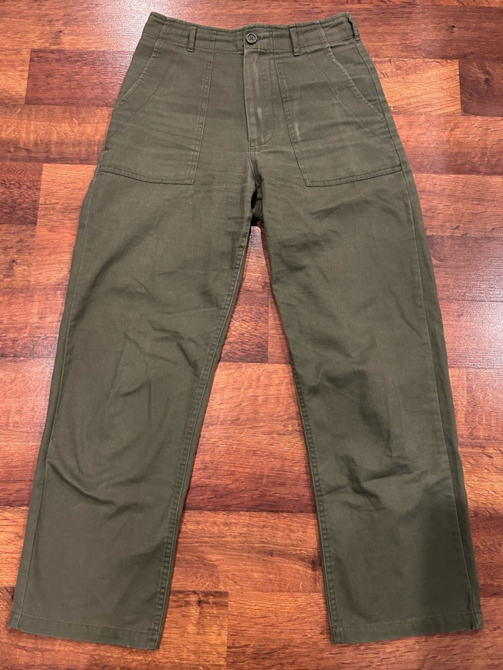 John Galt Pants Olive Kim Army Cargo Utility OS ~ Women’s 4 High Rise